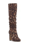 Jessica Simpson Minerva Knee High Boot In Natural Leopard Suede