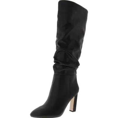 JESSICA SIMPSON MINERVA WOMENS FAUX LEATHER CUSHIONED FOOTBED KNEE-HIGH BOOTS