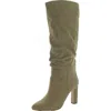 Jessica Simpson Minerva Womens Faux Suede Tall Knee-high Boots In Grey