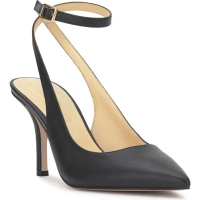 Jessica Simpson Miriale Ankle Strap Pointed Toe Pump In Black