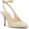 Jessica Simpson Miriale Ankle Strap Pointed Toe Pump In Soft Ivory