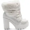 Jessica Simpson Mirie Womens Leather Platforms Ankle Boots In Multi