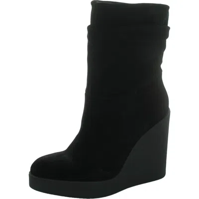 Jessica Simpson Mynette Womens Suede Pull On Mid-calf Boots In Multi
