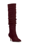 Jessica Simpson Naevy Pointed Toe Knee High Boot In Burgundy