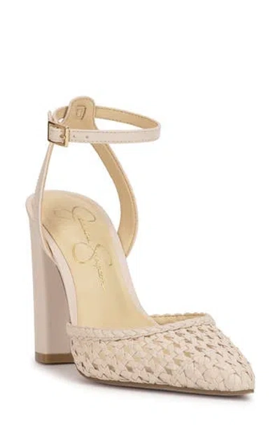 Jessica Simpson Nariro Ankle Strap Pump In Gray