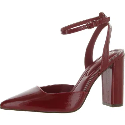 Jessica Simpson Nazela Womens Patent Pointed Toe Block Heels In Multi