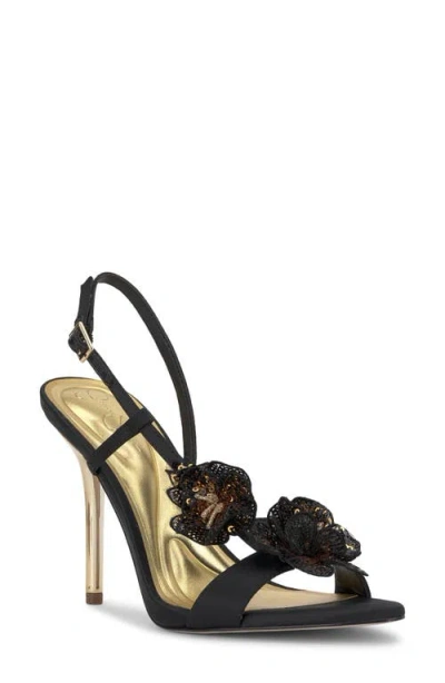 Jessica Simpson Nivory Half D'orsay Sandal In Black