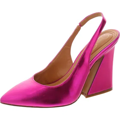 Jessica Simpson Noula Womens Solid Manmade Slingback Heels