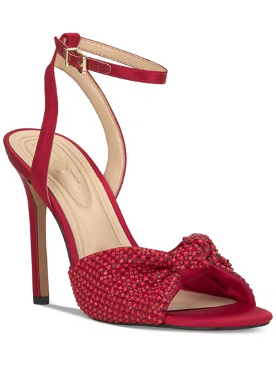 Jessica Simpson Ohela Womens Satin Ankle Strap In Multi