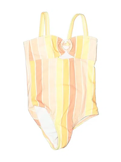 Pre-owned Jessica Simpson Kids' One Piece Swimsuit In Yellow