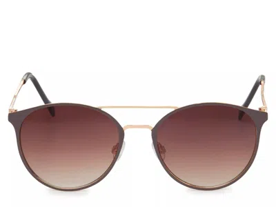 Jessica Simpson Oval Brow Bar Sunglasses In Brown