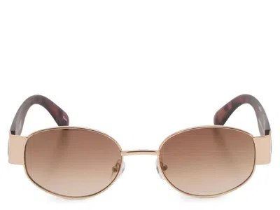 Jessica Simpson Oval Sunglasses In Brown
