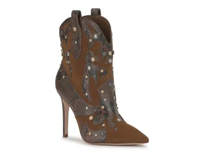 Jessica Simpson Palieve 4 Snakeskin Embossed Bootie In Multi