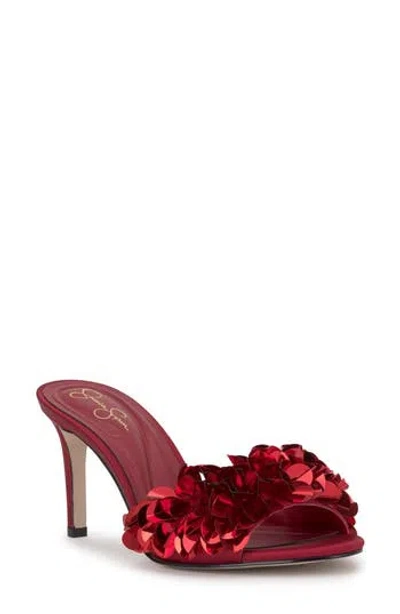 Jessica Simpson Palora Slide Sandal In Chili Pepper