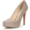 Jessica Simpson Parisah Womens Platform Heels In Gold