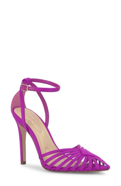 Jessica Simpson Paveri Ankle Strap Pointed Toe Pump In Purple