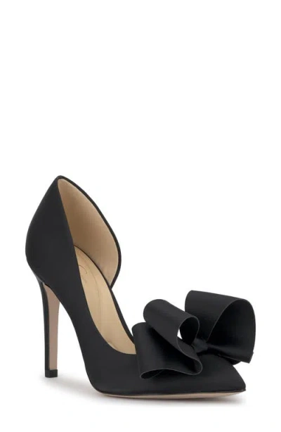Jessica Simpson Penari Pointed Toe Half D'orsay Pump In Black