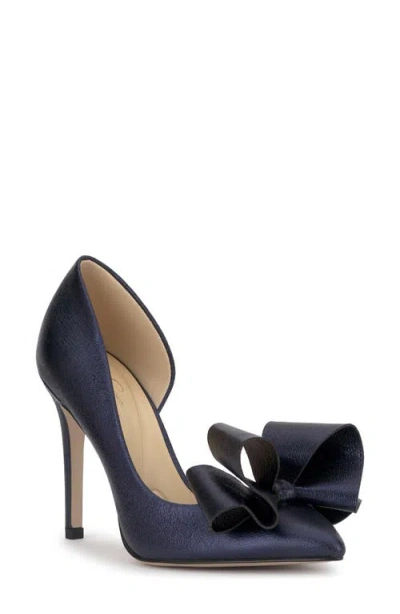 Jessica Simpson Penari Pointed Toe Half D'orsay Pump In Purple