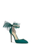 Jessica Simpson Phindies Ankle Strap Pointed Toe Pump In Gem Green