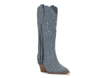Jessica Simpson Piarin Cowboy Boot In Blue
