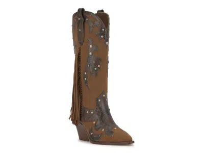 Jessica Simpson Piarin Cowboy Boot In Brown