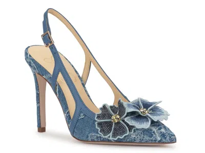 Jessica Simpson Pilita Slingback Pointed Toe Pump In Blue