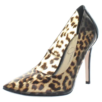 Jessica Simpson Pixera Womens Slip On Stiletto Pointed Toe Heels In Multi