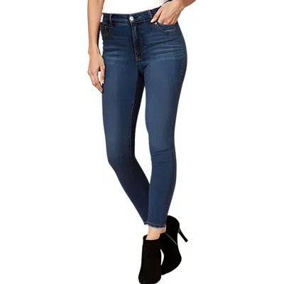 Jessica Simpson Plus Kiss Me Womens Mid-rise Distressed Skinny Jeans
