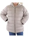 Jessica Simpson Plus Womens Insulated Faux Fur Lined Glacier Shield Coat In Grey