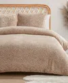 Jessica Simpson Plush Leopard Comforter Sets In Blush Pink