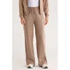 Jessica Simpson Pocket Fleece Wide Leg Pants In Neutral