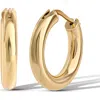 Jessica Simpson Polished Gold-tone Hoop Earrings In Gold