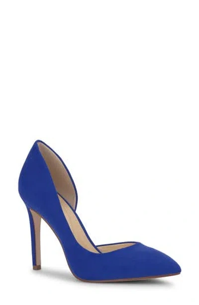 Jessica Simpson Prizma 8 Half D'orsay Pump In Blue Royale
