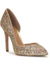 Jessica Simpson Prizma 8 Womens Glitter Stiletto D'orsay Heels In Multi