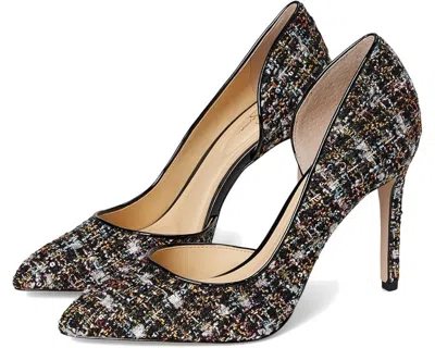 Jessica Simpson Prizma D'orsay Pump Womens 6 Black Sparkle Stiletto Heel Zpo3360