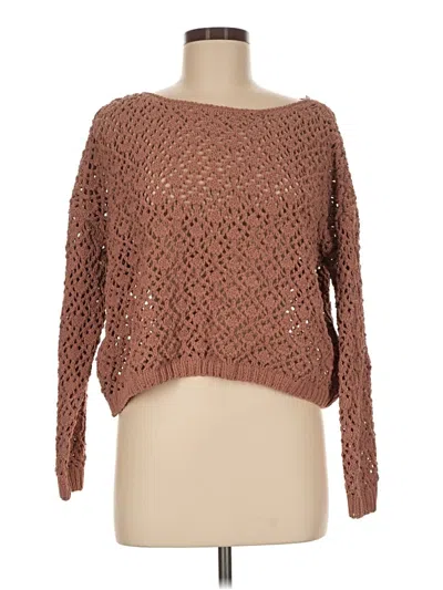 Pre-owned Jessica Simpson Pullover Sweater In Brown