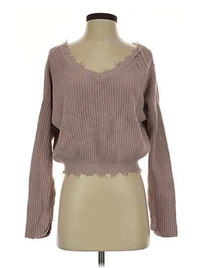 Pre-owned Jessica Simpson Pullover Sweater In Brown