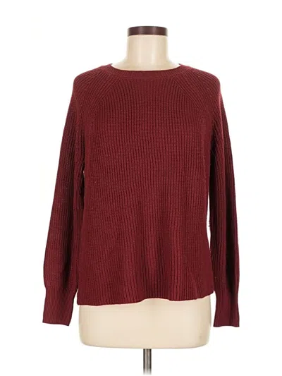 Pre-owned Jessica Simpson Pullover Sweater In Burgundy