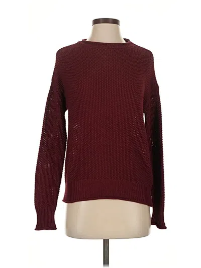 Pre-owned Jessica Simpson Pullover Sweater In Burgundy