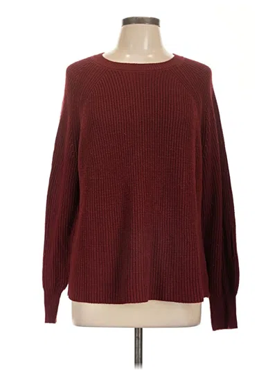Pre-owned Jessica Simpson Pullover Sweater In Burgundy