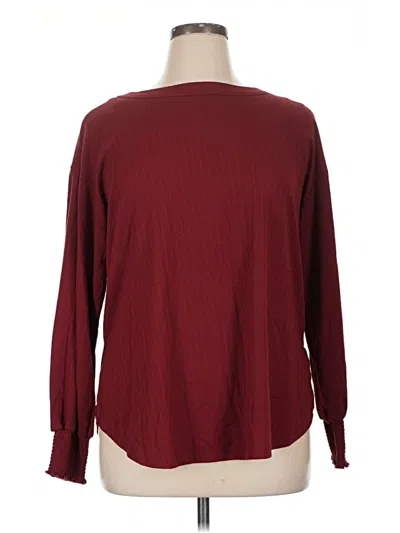 Pre-owned Jessica Simpson Pullover Sweater In Burgundy