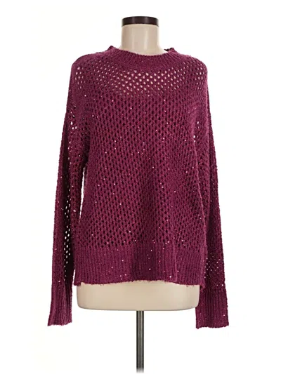 Pre-owned Jessica Simpson Pullover Sweater In Burgundy