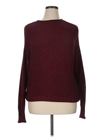 Pre-owned Jessica Simpson Pullover Sweater In Burgundy