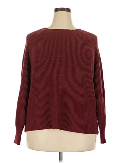 Pre-owned Jessica Simpson Pullover Sweater In Burgundy
