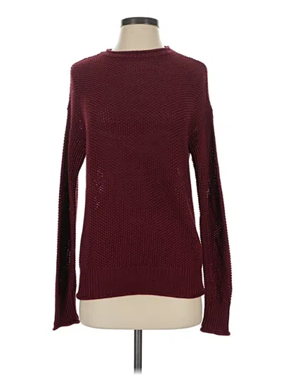 Pre-owned Jessica Simpson Pullover Sweater In Burgundy