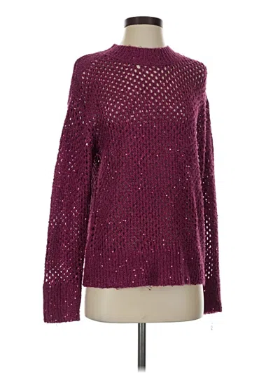 Pre-owned Jessica Simpson Pullover Sweater In Burgundy
