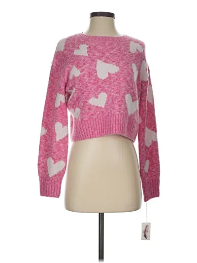 Pre-owned Jessica Simpson Pullover Sweater In Pink