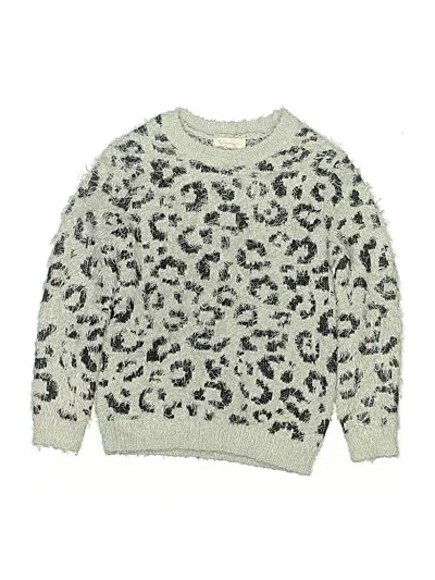 Pre-owned Jessica Simpson Kids' Pullover Sweater In Silver