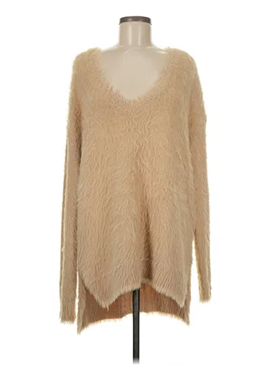 Pre-owned Jessica Simpson Pullover Sweater In Tan