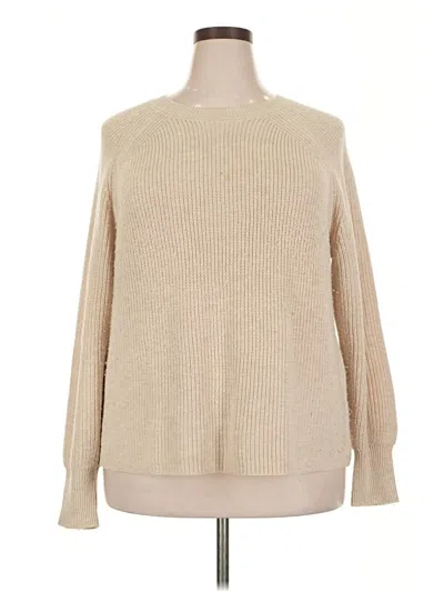 Pre-owned Jessica Simpson Pullover Sweater In Tan